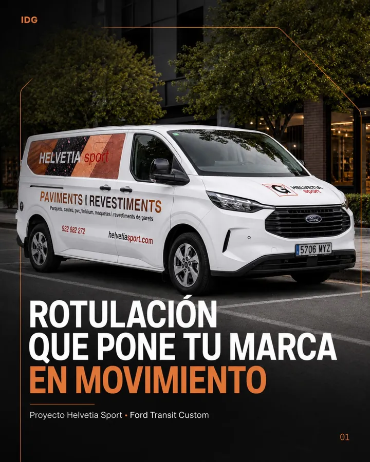 Rotulación que pone la marca en movimiento