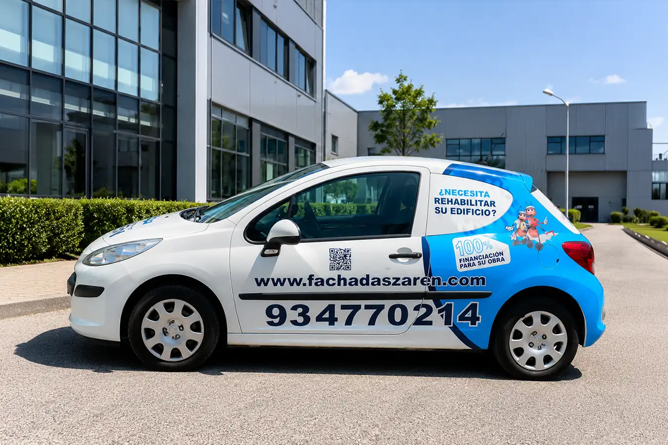 Rotulación de coches de empresa para Constructora en Pallejà