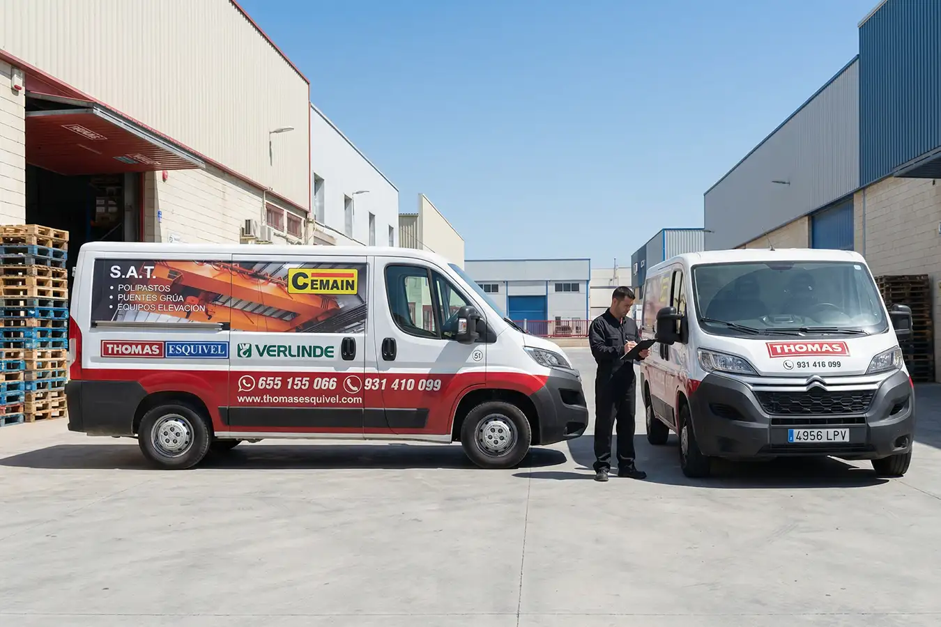 Rotulación de flota de furgonetas de empresa situada en Sant Andreu de la Barca Barcelona