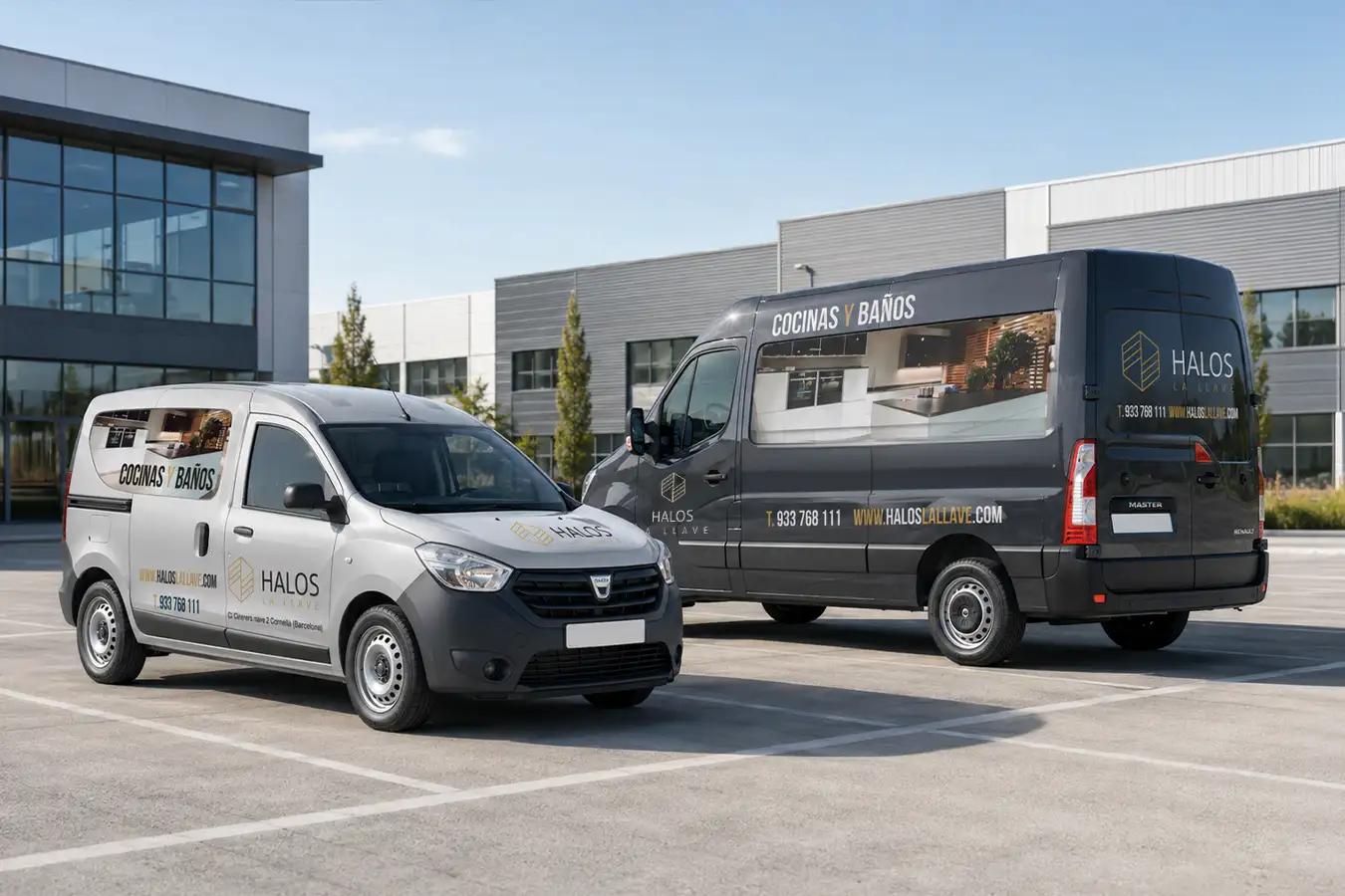 Rotulación de flota comercial de Instaladores en Sant Joan Despí (Barcelona)