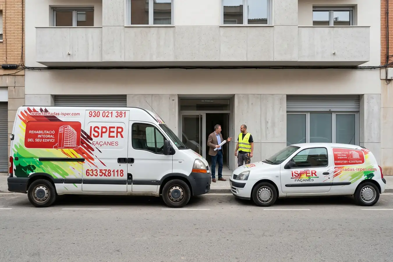 Rotulación de vehículos de empresa para constructora en Sant Feliu (Barcelona)