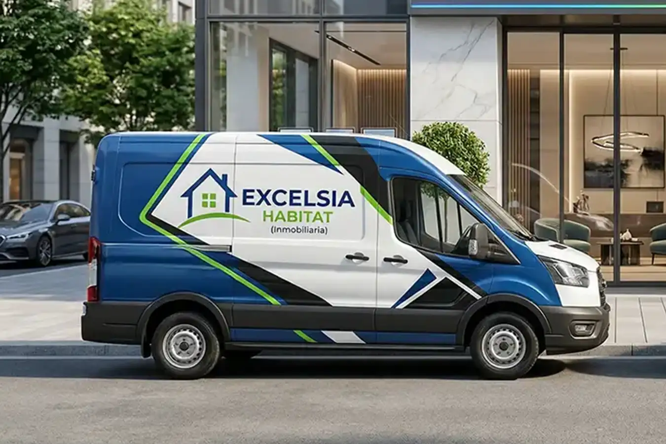 Rotulación de vehículos para inmobiliaria Sant Cugat Barcelona