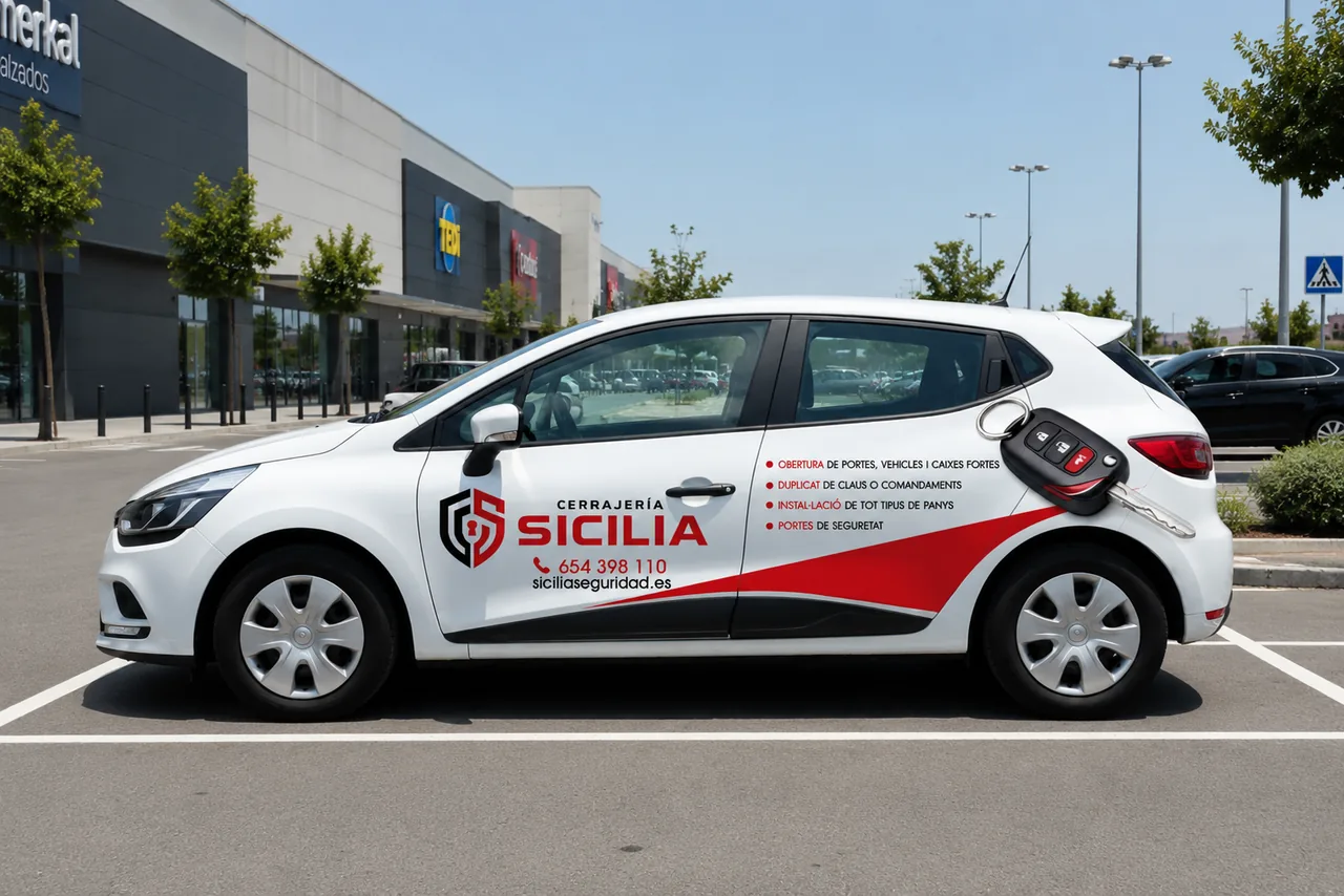 Ejemplo de jerarquía de información en el coche de Cerrajería SICILIA
